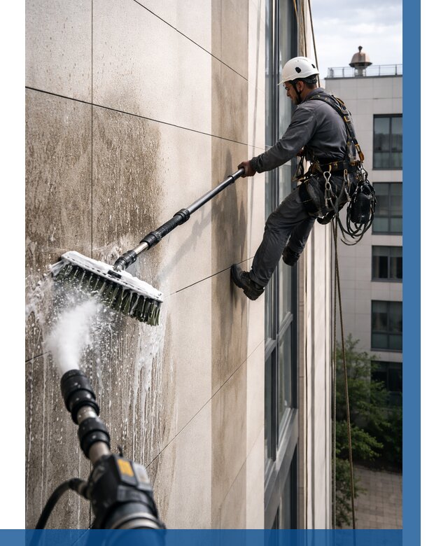 Мойка фасада из керамогранита в Алапаевске от 321 р. | ВЫСОТНИК-Лпв