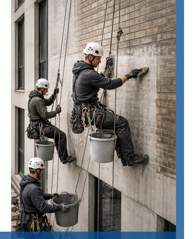 Удаление высолов с фасада в Алапаевске от 268 р. | ВЫСОТНИК-Лпв