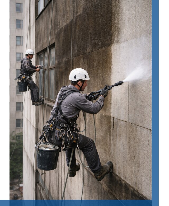 Очистка фасада от копоти в Алапаевске от 268 р. | ВЫСОТНИК-Лпв