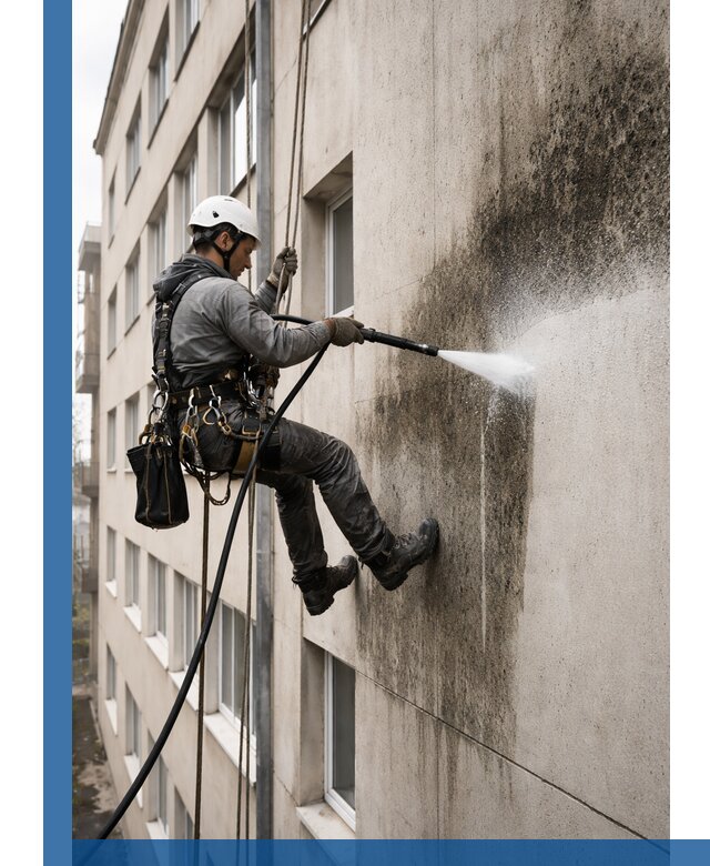 Профессиональная очистка фасадов от плесени в Алапаевске