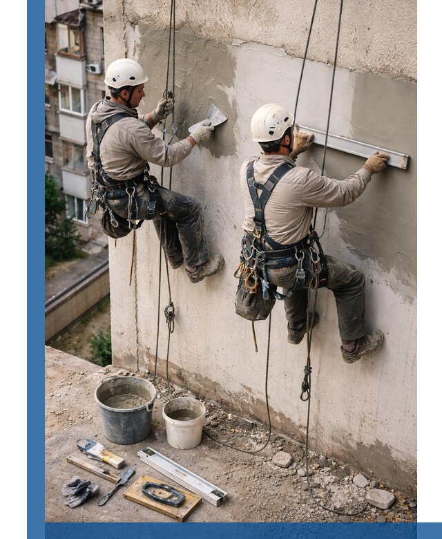 Комплексный ремонт штукатурного фасада с гарантией в Алапаевске