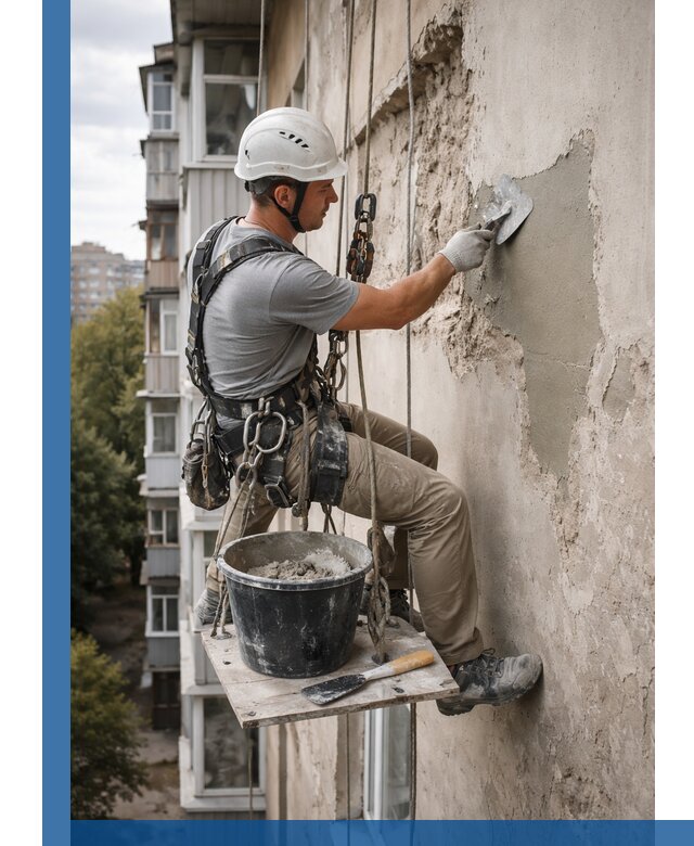 Восстановление фасадной штукатурки в Алапаевске с гарантией качества