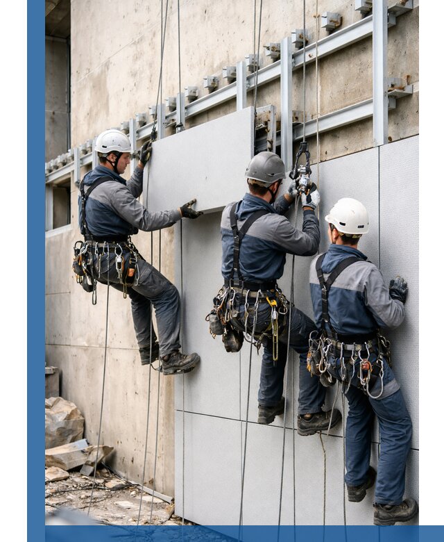 Монтаж вентилируемого фасада в Алапаевске под ключ с гарантией качества