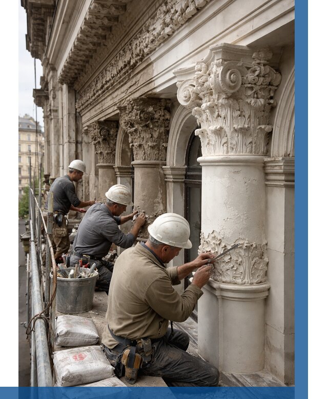 Реставрация фасадной лепнины в Алапаевске от 2676 р. | ВЫСОТНИК-Лпв