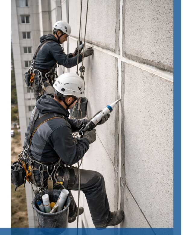 Герметизация межпанельных швов в Алапаевске от 749 р. | ВЫСОТНИК-Лпв