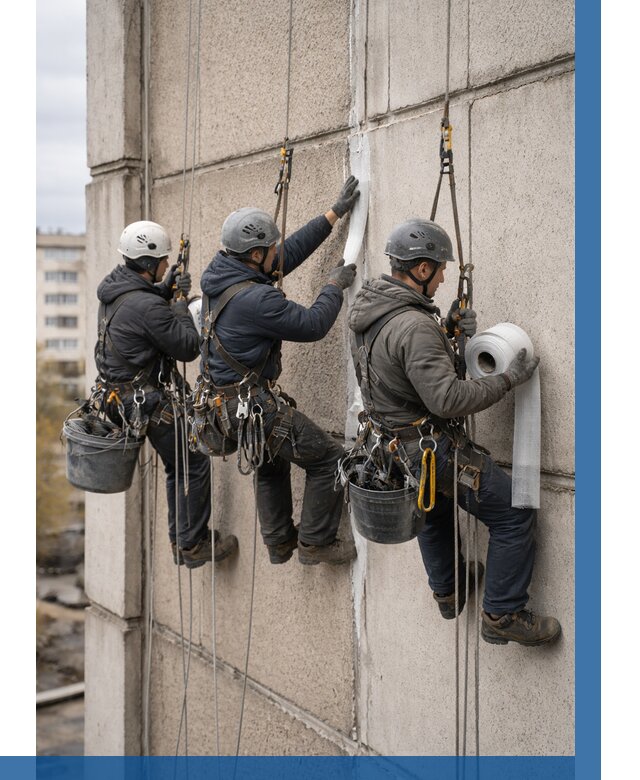 Ремонт межпанельных швов в Алапаевске от 803 р. | ВЫСОТНИК-Лпв