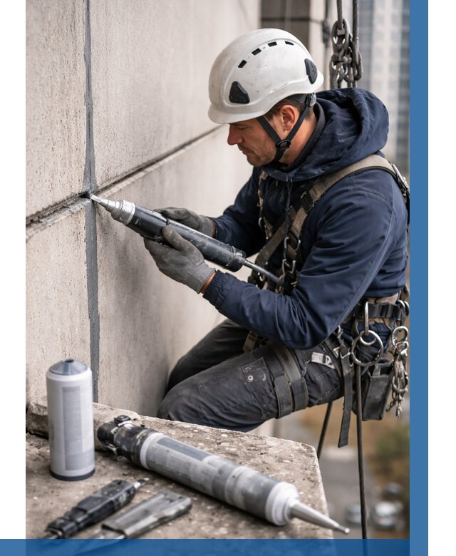 Вторичная герметизация швов в Алапаевске от 482 р. | ВЫСОТНИК-Лпв