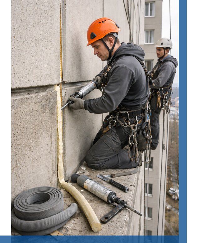 Теплый шов межпанельные швы в Алапаевске от 749 р. | ВЫСОТНИК-Лпв