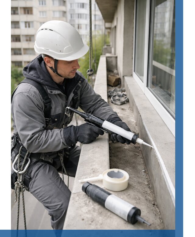 Герметизация швов лоджии в Алапаевске от 4817 р. | ВЫСОТНИК-Лпв