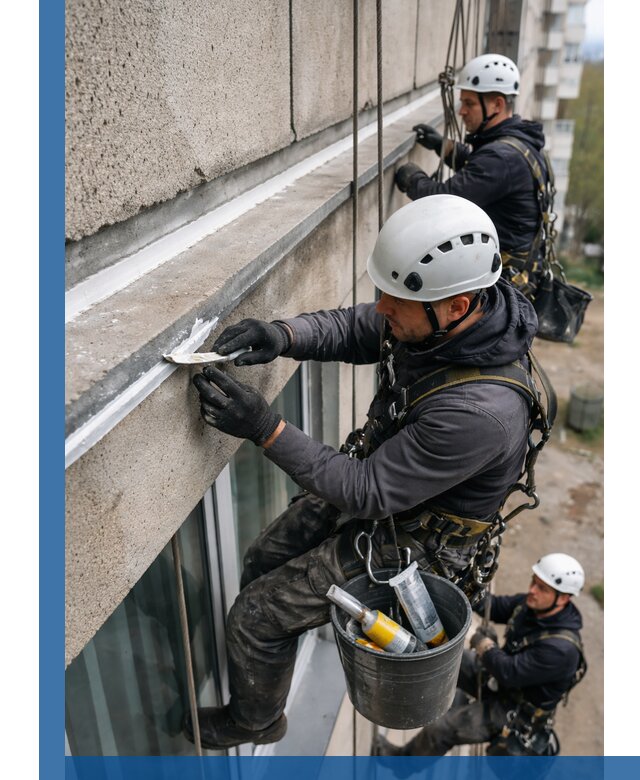 Герметизация примыкания балкона в Алапаевске под ключ с гарантией