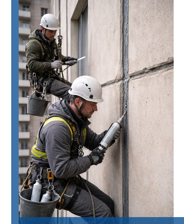 Герметизация деформационных швов фасада в Алапаевске качественно