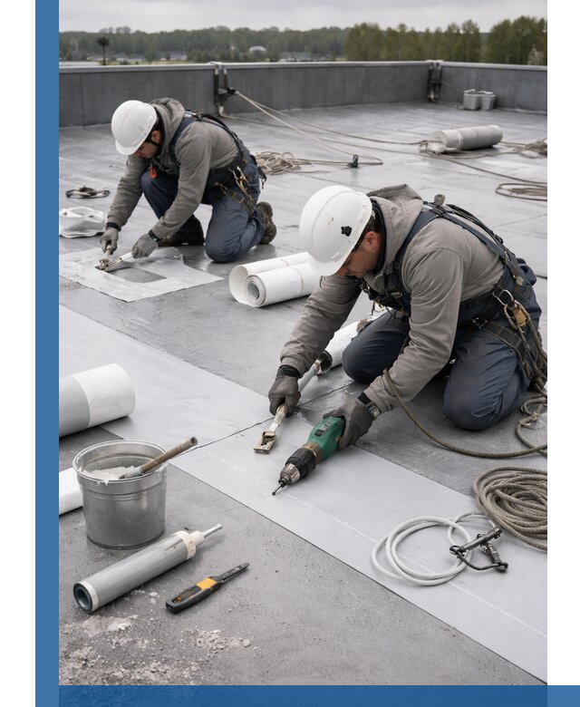 Ремонт мембранной кровли в Алапаевске качественно и с гарантией