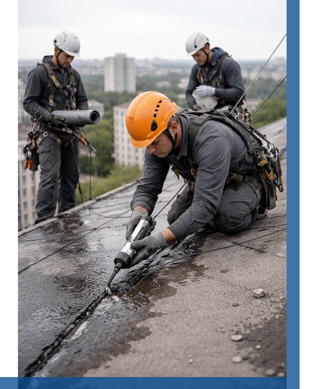 Устранение протечек кровли в Алапаевске от 12846 р. | ВЫСОТНИК-Лпв