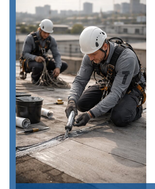 Аварийное и капитальное устранение протечек кровли в Алапаевске