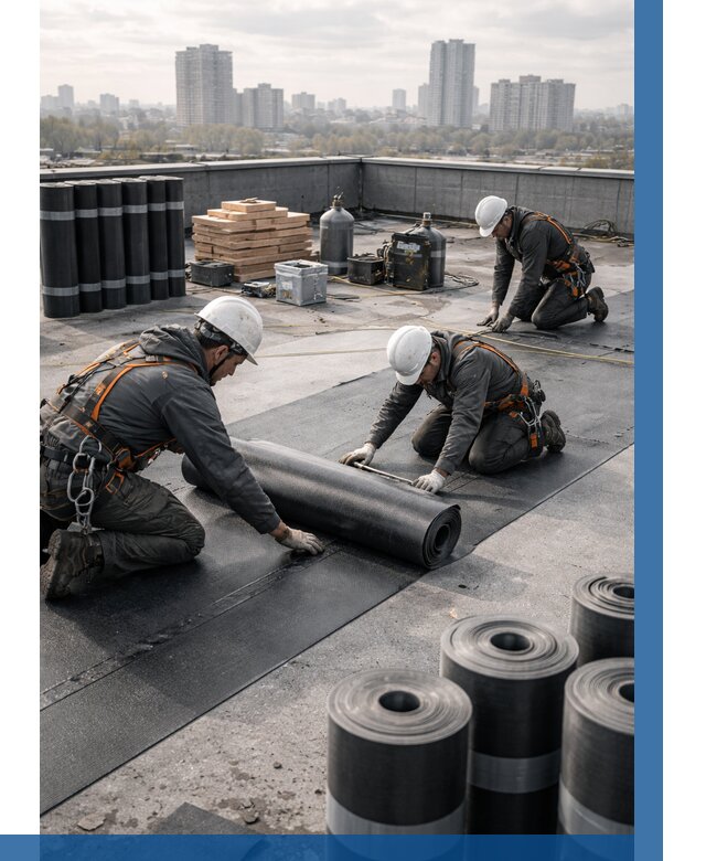 Монтаж мягкой кровли под ключ в Алапаевске от 482 р. | ВЫСОТНИК-Лпв