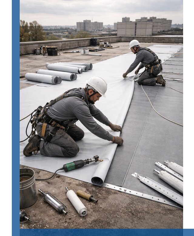 Монтаж мембранной кровли в Алапаевске для промышленных зданий