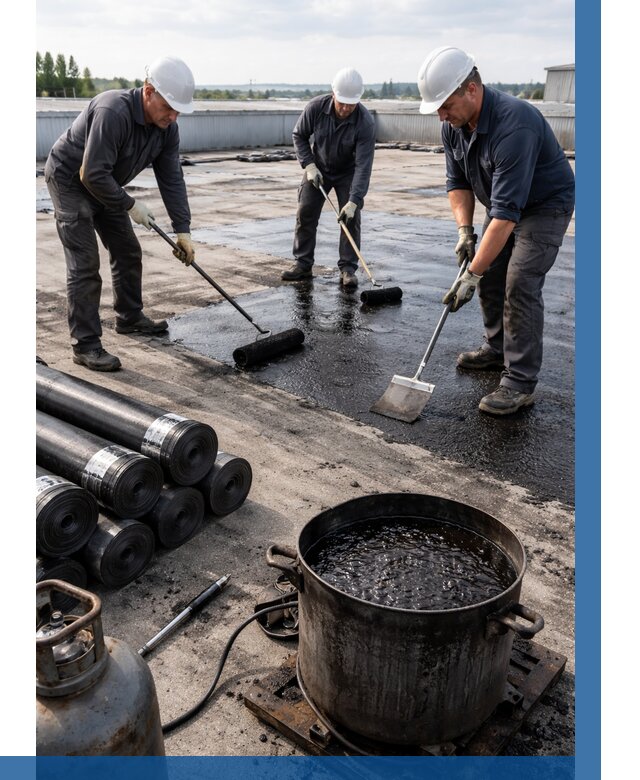 Гидроизоляция кровли мастикой в Алапаевске от 642 р. | ВЫСОТНИК-Лпв