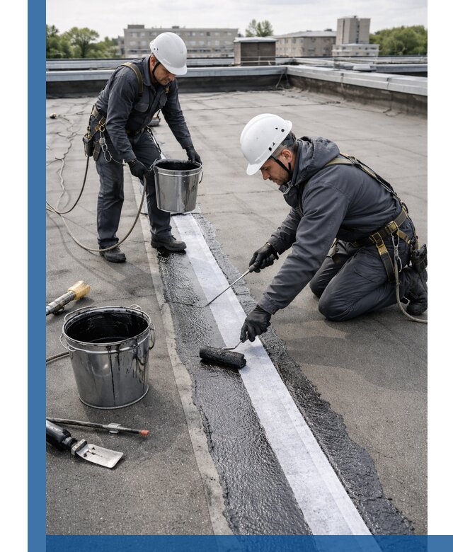 Гидроизоляция кровли мастикой в Алапаевске надежная защита