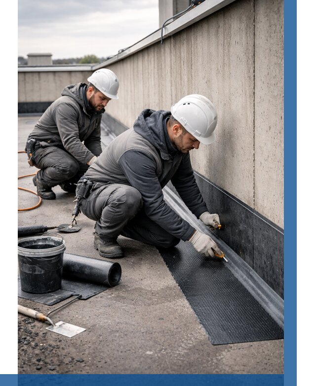 Гидроизоляция примыканий на кровле в Алапаевске от 963 р. | ВЫСОТНИК-Лпв