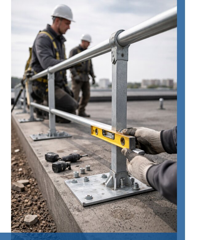 Монтаж кровельного ограждения в Алапаевске от 1285 р. | ВЫСОТНИК-Лпв