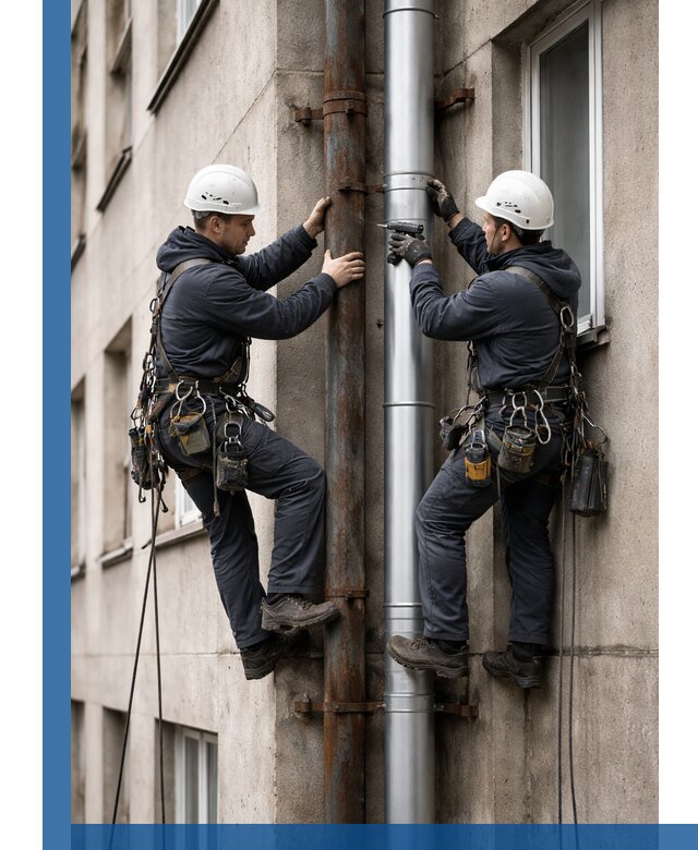 Замена водосточных труб в Алапаевске: монтаж и демонтаж под ключ