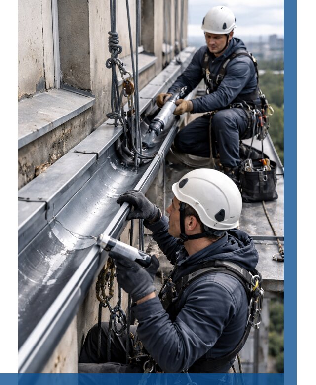 Ремонт водосточных желобов в Алапаевске от 6958 р. | ВЫСОТНИК-Лпв