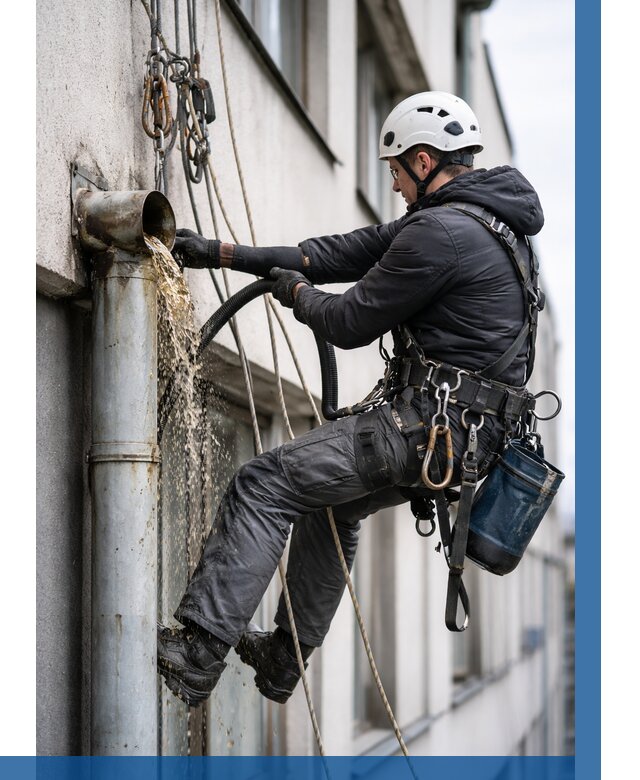 Прочистка водосточных труб в Алапаевске от 3747 р. | ВЫСОТНИК-Лпв