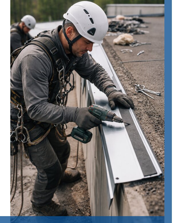 Монтаж капельника на кровле в Алапаевске от 321 р. | ВЫСОТНИК-Лпв