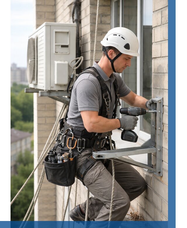 Установка кронштейнов кондиционера в Алапаевске от 3747 р. | ВЫСОТНИК-Лпв