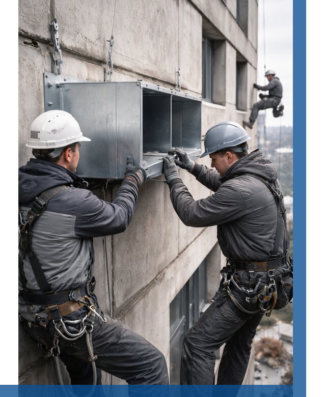 Монтаж вентиляционных коробов в Алапаевске от 3212 р. | ВЫСОТНИК-Лпв