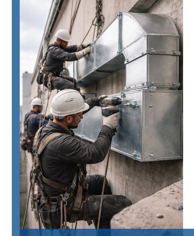 Профессиональный монтаж вентиляционных коробов в Алапаевске под ключ