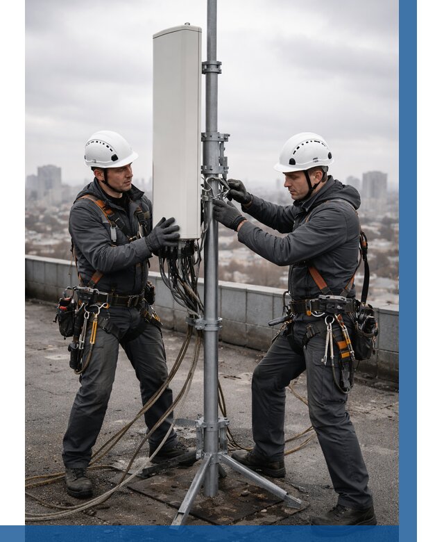 Монтаж антенн связи на крыше в Алапаевске от 9099 р. | ВЫСОТНИК-Лпв