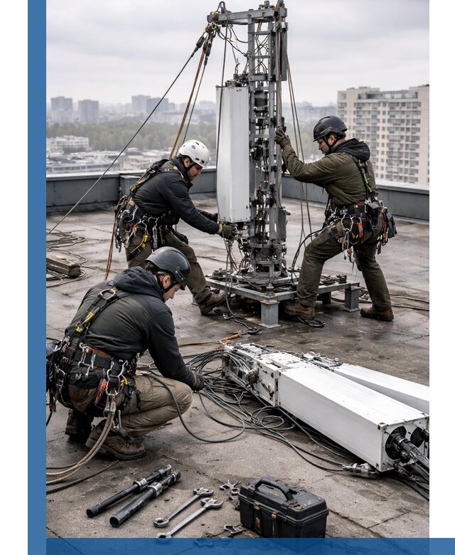 Демонтаж антенн на крыше зданий в Алапаевске с гарантией