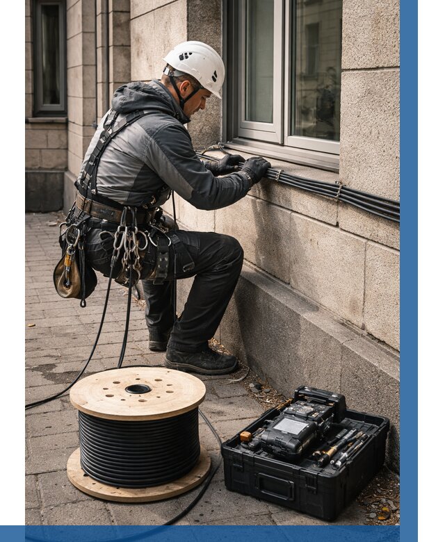 Прокладка оптоволоконного кабеля в Алапаевске от 856 р. | ВЫСОТНИК-Лпв