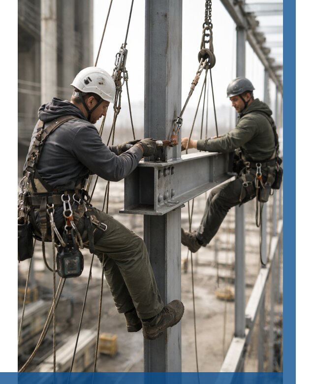 Монтаж металлоконструкций на высоте в Алапаевске от 3747 р. | ВЫСОТНИК-Лпв