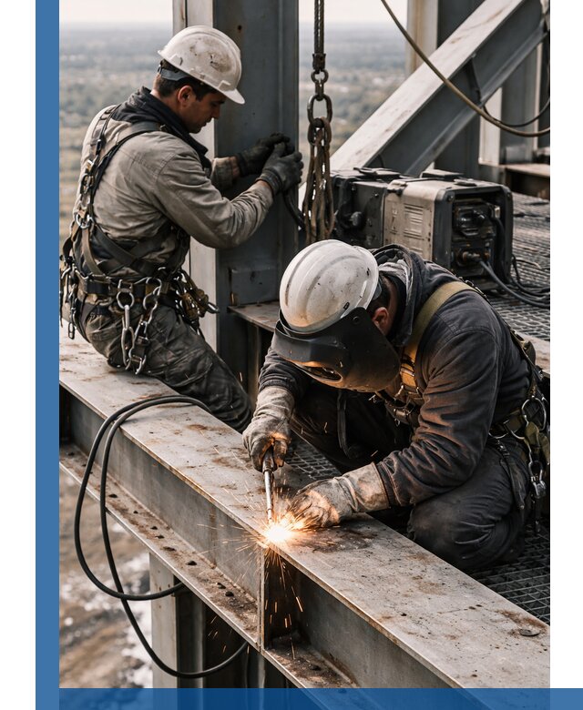 Высотные сварочные работы в Алапаевске для промышленных объектов