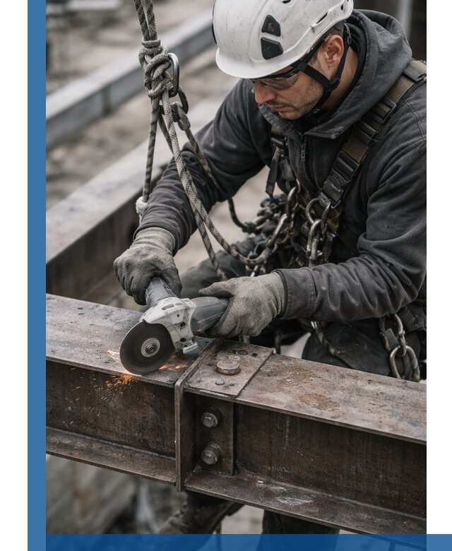 Резка металла на высоте в Алапаевске для зданий и конструкций