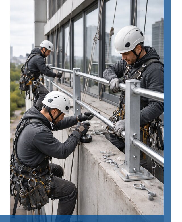 Монтаж ограждений на высоте в Алапаевске, от 1285 р. | ВЫСОТНИК-Лпв