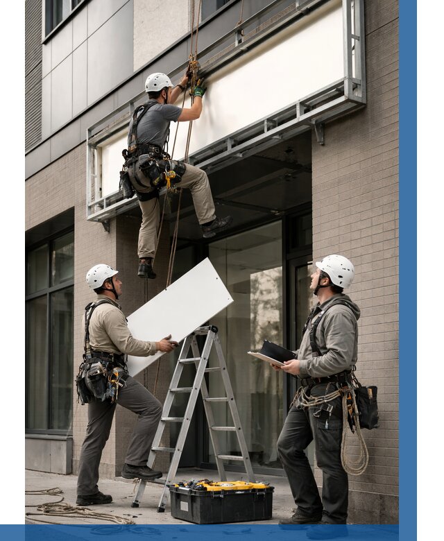 Монтаж светового короба в Алапаевске от 6958 р. | ВЫСОТНИК-Лпв