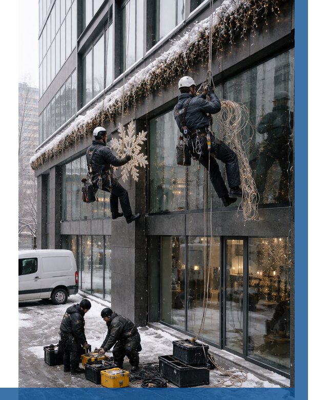 Демонтаж новогоднего оформления в Алапаевске от 5888 р. | ВЫСОТНИК-Лпв