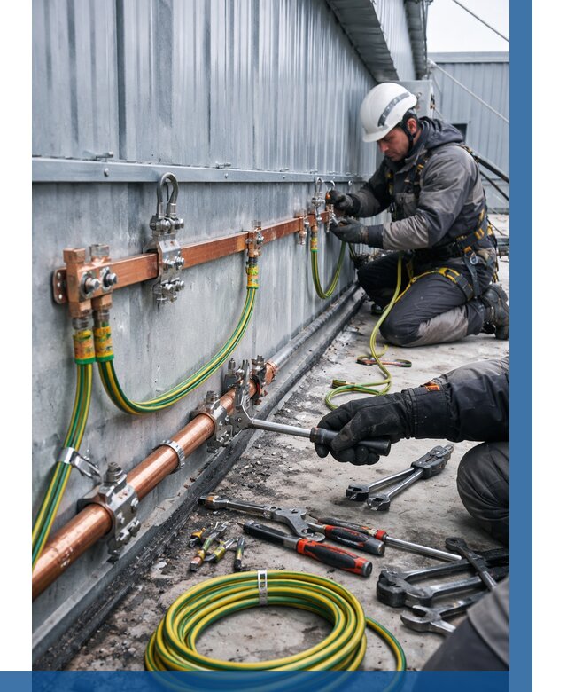 Монтаж заземления здания в Алапаевске от 26763 р. | ВЫСОТНИК-Лпв