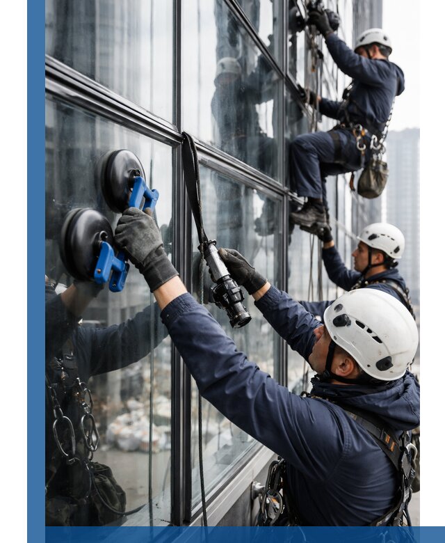 Радиусное остекление фасадов под ключ в Алапаевске с гарантиями