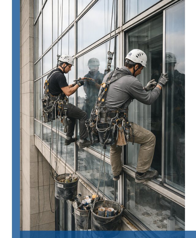 Ремонт витражных конструкций и фасадного остекления в Алапаевске