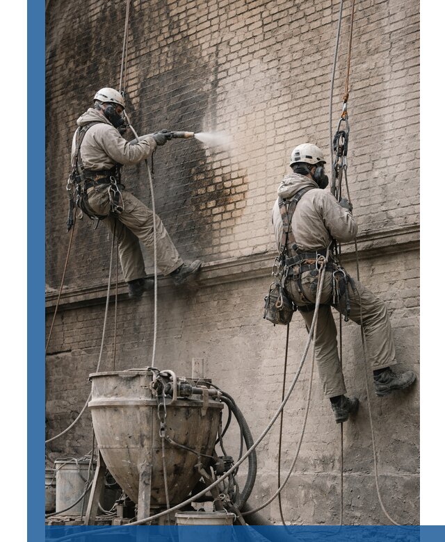 Пескоструйная очистка фасадов в Алапаевске профессионально