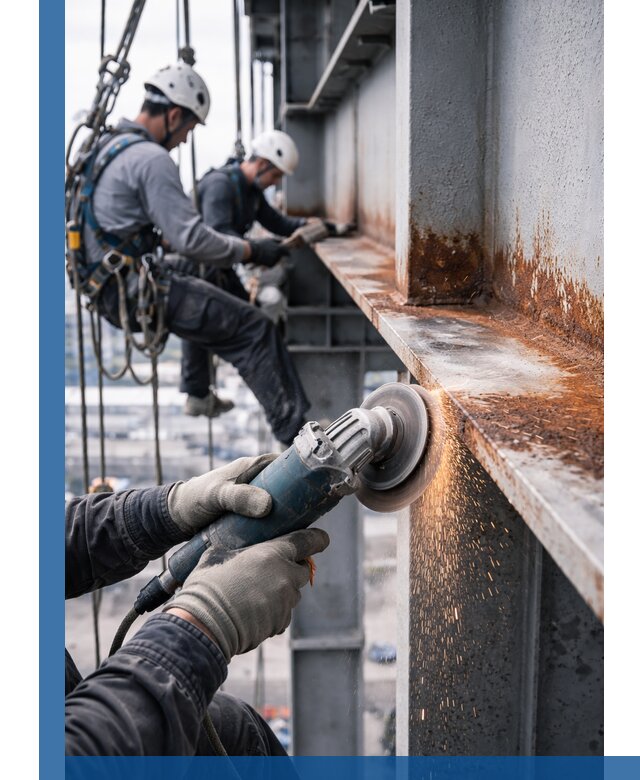 Зачистка металла от ржавчины и подготовка поверхностей в Алапаевске