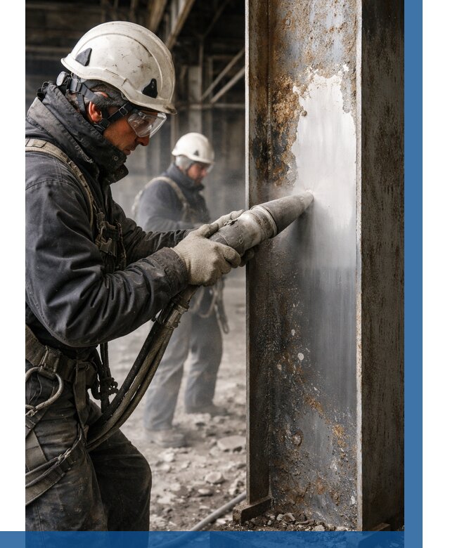 Удаление старой краски с металла в Алапаевске от 482 р. | ВЫСОТНИК-Лпв