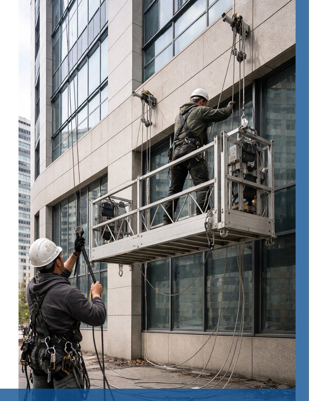 Монтаж и подъем фасадной люльки в Алапаевске от 12846 р. | ВЫСОТНИК-Лпв