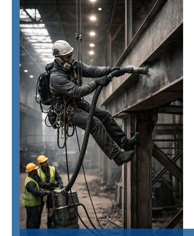 Обеспыливание конструкций в цехах промышленного производства в Алапаевске