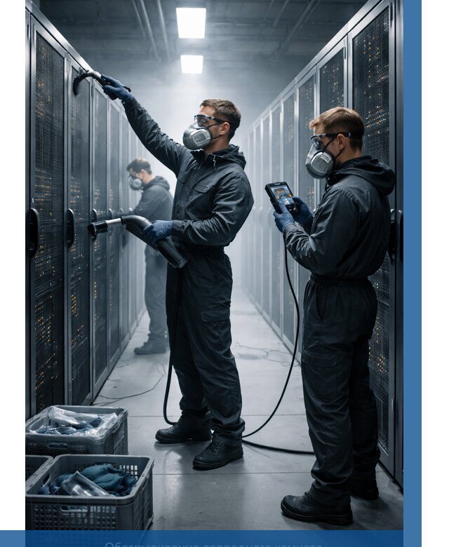 Обеспыливание серверной комнаты в Алапаевске от 4817 р. | ВЫСОТНИК-Лпв