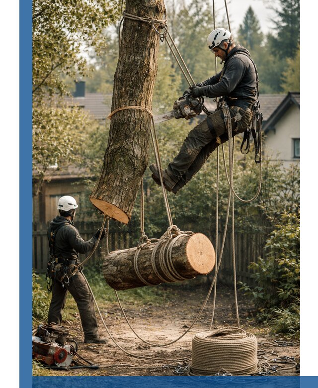 Валка деревьев частями в Алапаевске, безопасно и аккуратно